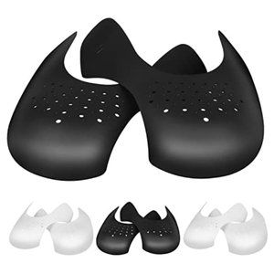 4 Pack White Black Anti Crease Shoe Protectors for Men's 7.5 -12 Women's 5-8.5
